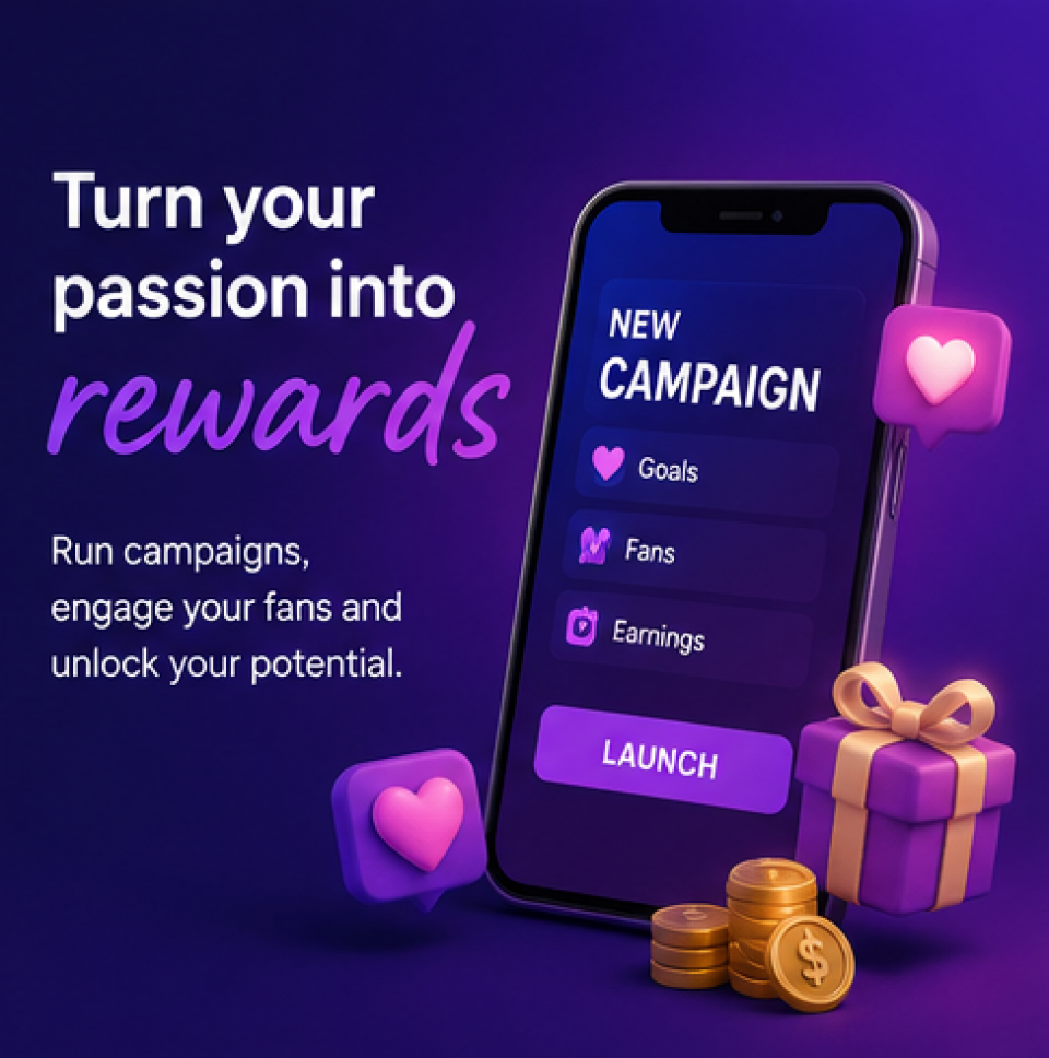 Create interactive promotions that keep your fans active, connected, and ready to support your content.